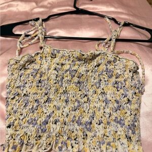 Floral Smocked Women Top